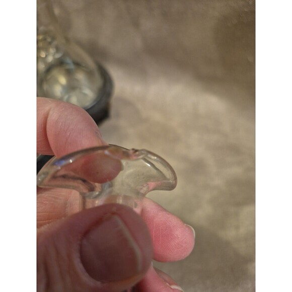 Antique Middletown Quadruple Silverplate Embossed Cruet Condiment Server FLAW - Picture 15 of 16